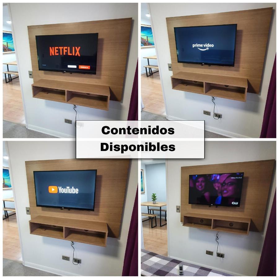 Centrico, Comodo Y Moderno Con Vista Privilegiada Hasta 4Pers Santiago de Chile Exteriör bild
