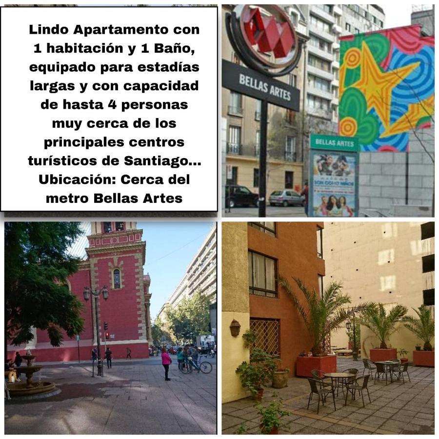 Centrico, Comodo Y Moderno Con Vista Privilegiada Hasta 4Pers Santiago de Chile Exteriör bild