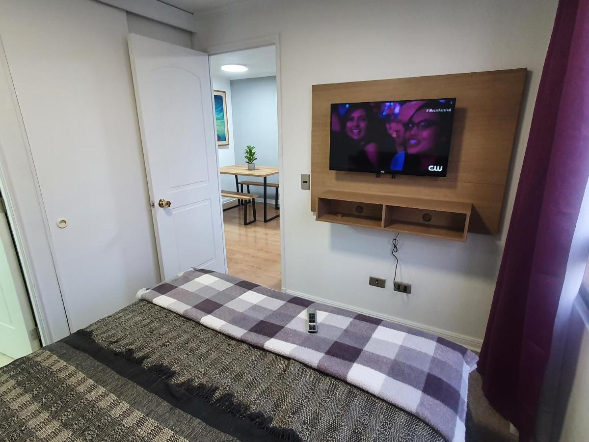Centrico, Comodo Y Moderno Con Vista Privilegiada Hasta 4Pers Santiago de Chile Exteriör bild