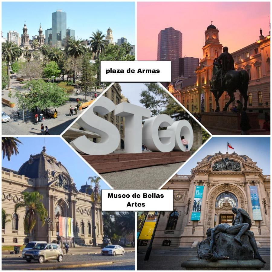 Centrico, Comodo Y Moderno Con Vista Privilegiada Hasta 4Pers Santiago de Chile Exteriör bild