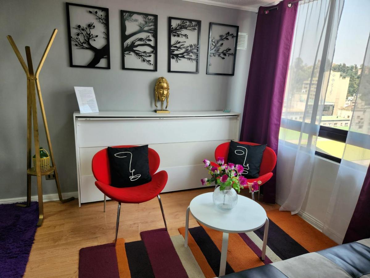 Centrico, Comodo Y Moderno Con Vista Privilegiada Hasta 4Pers Santiago de Chile Exteriör bild